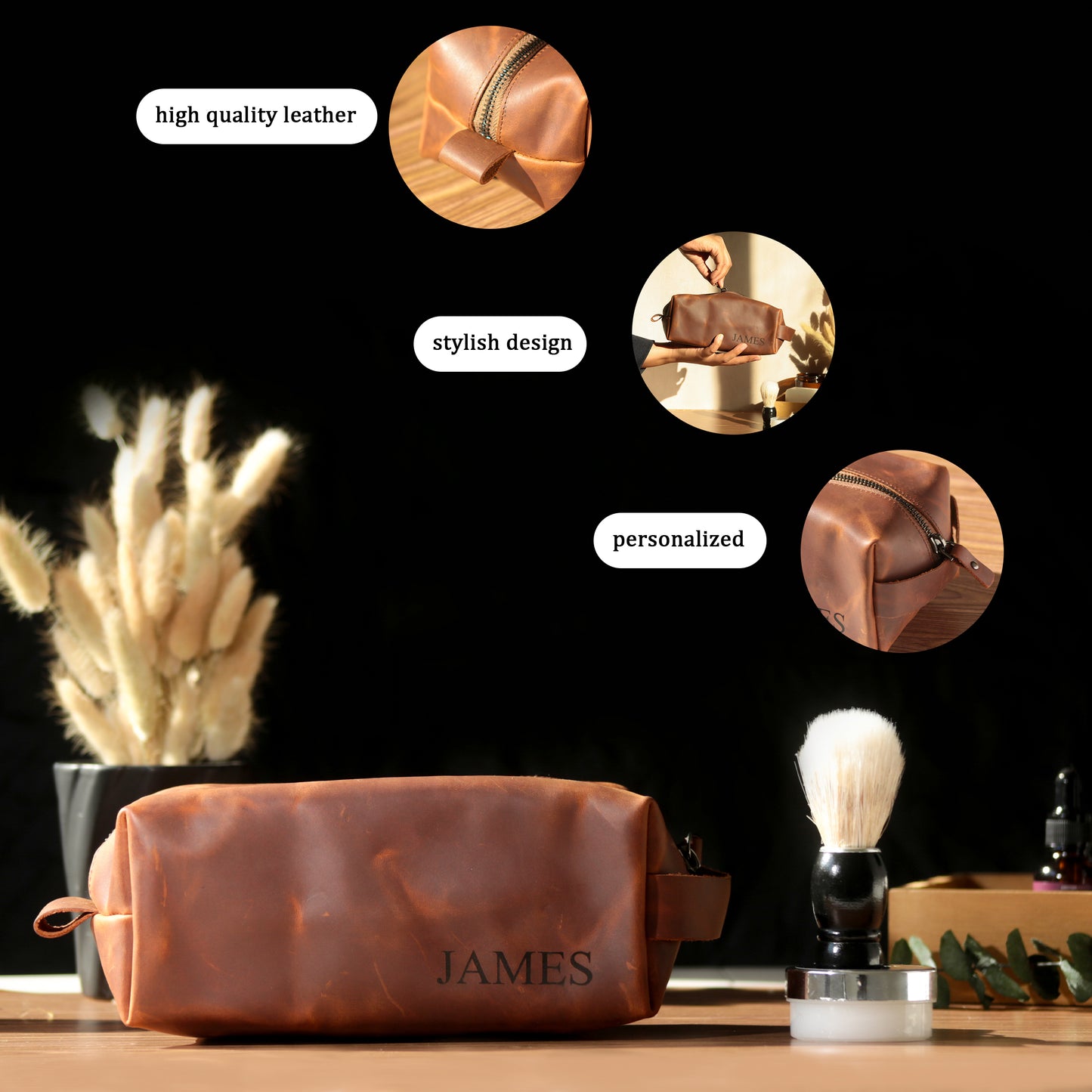 Men Toiletry Bag / Dopp Kit