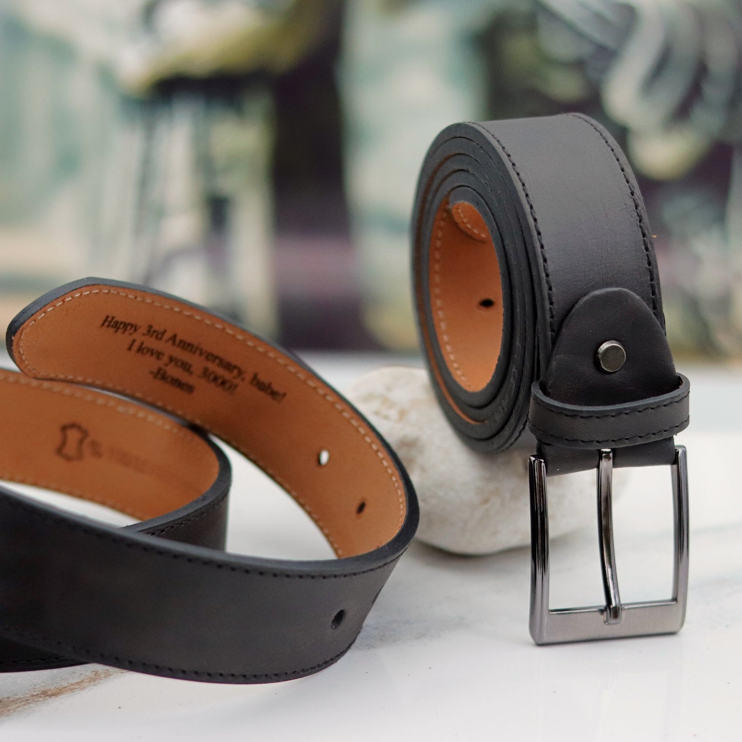 Black Leather Belt